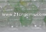 CCY615 15.5 inches 14mm faceted round green cherry quartz beads