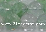 CCY618 15.5 inches 20mm faceted round green cherry quartz beads