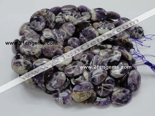 CDA10 15.5 inches 22*30mm oval dogtooth amethyst quartz beads