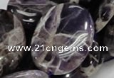 CDA11 15.5 inches 30*40mm oval dogtooth amethyst quartz beads