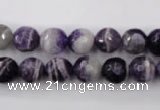 CDA153 15.5 inches 10mm faceted round dogtooth amethyst beads