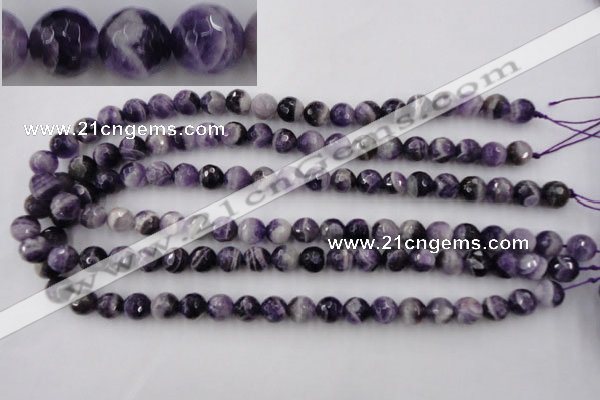 CDA153 15.5 inches 10mm faceted round dogtooth amethyst beads