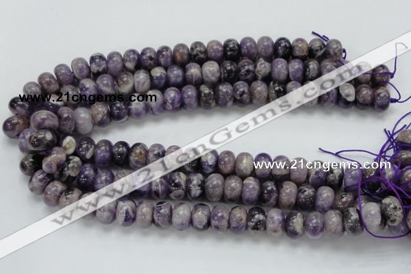 CDA19 15.5 inches 10*14mm rondelle dogtooth amethyst quartz beads