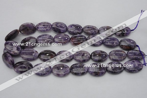 CDA302 15.5 inches 18*25mm oval dyed dogtooth amethyst beads