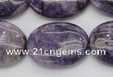 CDA303 15.5 inches 22*30mm oval dyed dogtooth amethyst beads