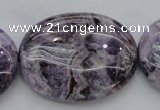 CDA304 15.5 inches 30*40mm oval dyed dogtooth amethyst beads