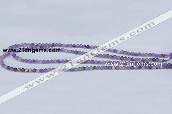 CDA50 15.5 inches 4mm round dogtooth amethyst beads wholesale