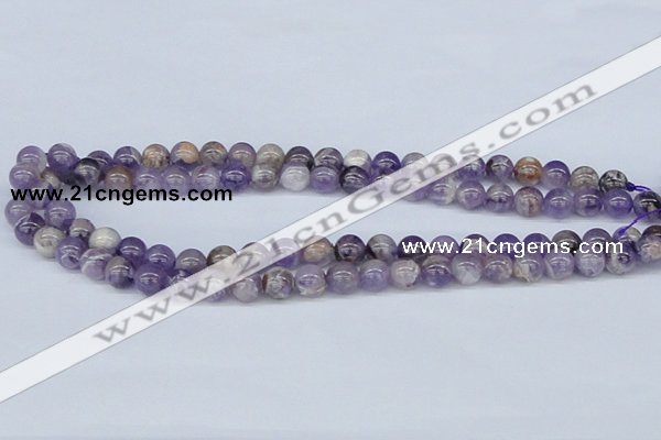 CDA52 15.5 inches 8mm round dogtooth amethyst beads wholesale