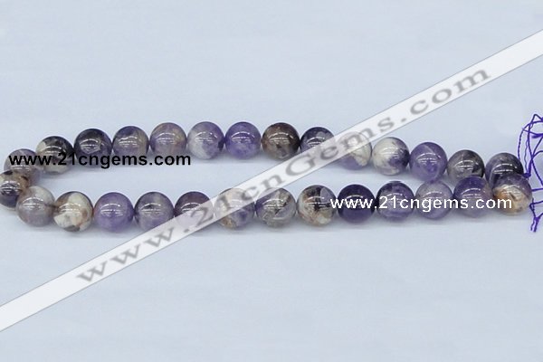 CDA55 15.5 inches 14mm round dogtooth amethyst beads wholesale