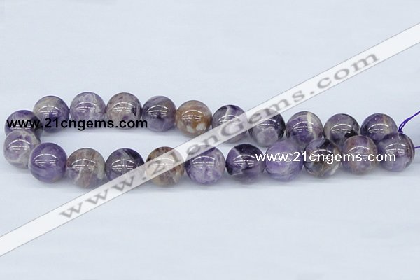 CDA57 15.5 inches 18mm round dogtooth amethyst beads wholesale