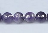 CDA61 15.5 inches 12mm faceted round dogtooth amethyst beads