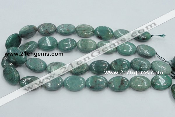 CDB20 15.5 inches 18*25mm oval natural new dragon blood jasper beads