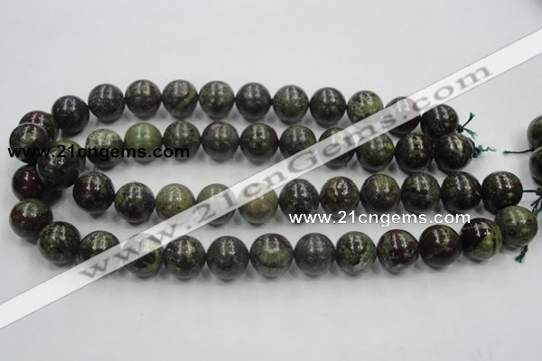 CDB200 15.5 inches 16mm round natural dragon blood jasper beads