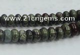 CDB201 15.5 inches 5*8mm rondelle natural dragon blood jasper beads