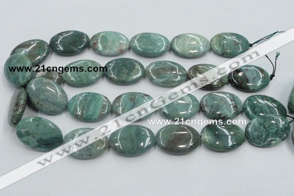 CDB21 15.5 inches 22*30mm oval natural new dragon blood jasper beads