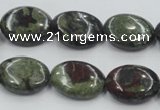 CDB212 15.5 inches 15*20mm oval natural dragon blood jasper beads