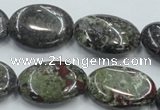 CDB213 15.5 inches 18*25mm oval natural dragon blood jasper beads