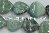 CDB23 15.5 inches 20*20mm heart natural new dragon blood jasper beads