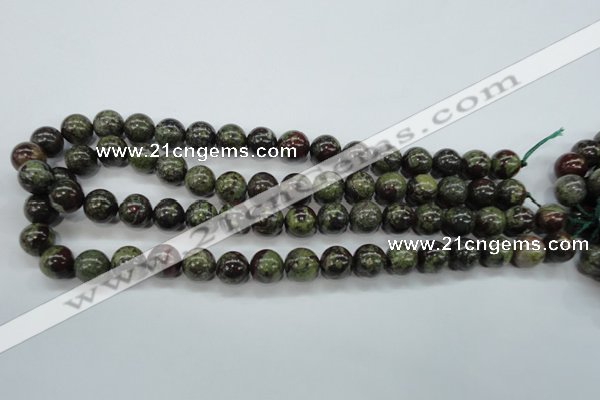 CDB231 15.5 inches 12mm round natural dragon blood jasper beads