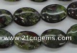 CDB238 15.5 inches 13*18mm oval natural dragon blood jasper beads