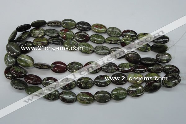 CDB238 15.5 inches 13*18mm oval natural dragon blood jasper beads