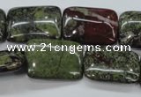 CDB244 15.5 inches 18*25mm rectangle natural dragon blood jasper beads
