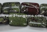 CDB244 15.5 inches 18*25mm rectangle natural dragon blood jasper beads