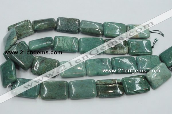 CDB25 15.5 inches 22*30mm rectangle natural new dragon blood jasper beads