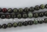 CDB251 15.5 inches 8mm round natural dragon blood jasper beads