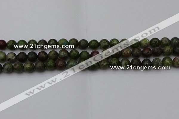 CDB302 15.5 inches 8mm round dragon blood jasper beads wholesale