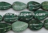 CDB33 15.5 inches 13*18mm flat teardrop new dragon blood jasper beads