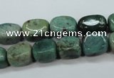 CDB37 15.5 inches 8*12mm nuggets new dragon blood jasper beads