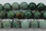 CDB43 15.5 inches 12mm round new dragon blood jasper beads