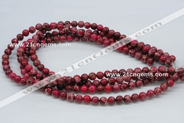 CDE03 15.5 inches 8mm round dyed sea sediment jasper beads