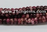 CDE06 15.5 inches 4*8mm rondelle dyed sea sediment jasper beads