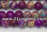 CDE1055 15.5 inches 4mm round sea sediment jasper beads wholesale