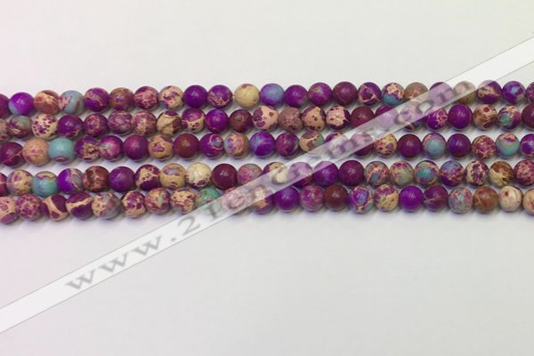 CDE1055 15.5 inches 4mm round sea sediment jasper beads wholesale