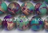 CDE1057 15.5 inches 8mm round sea sediment jasper beads wholesale