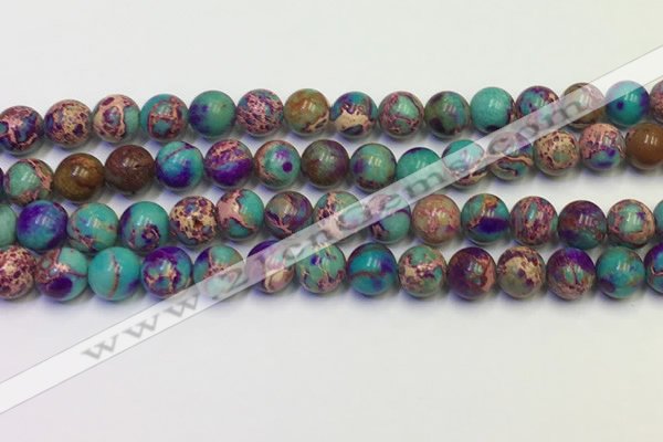 CDE1057 15.5 inches 8mm round sea sediment jasper beads wholesale