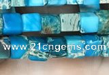 CDE1203 15.5 inches 4.5mm - 5mm cube sea sediment jasper beads