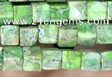 CDE1205 15.5 inches 4.5mm - 5mm cube sea sediment jasper beads