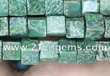 CDE1208 15.5 inches 4.5mm - 5mm cube sea sediment jasper beads