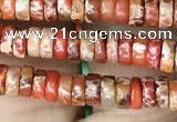 CDE1220 15.5 inches 2.5*4mm heishi sea sediment jasper beads