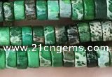 CDE1227 15.5 inches 2.5*4mm heishi sea sediment jasper beads