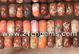 CDE1251 15.5 inches 2.5*4mm rondelle sea sediment jasper beads