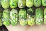 CDE1291 15.5 inches 6*12mm rondelle sea sediment jasper beads