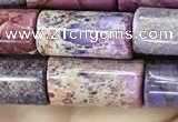 CDE1351 15.5 inches 8*16mm tube sea sediment jasper beads