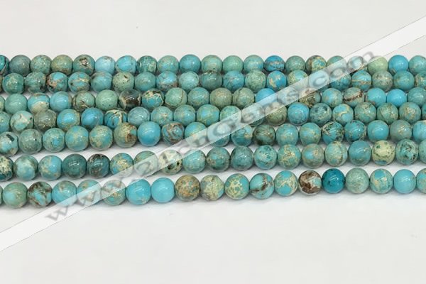 CDE1367 15.5 inches 6mm round sea sediment jasper beads wholesale