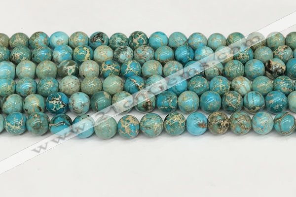 CDE1368 15.5 inches 8mm round sea sediment jasper beads wholesale