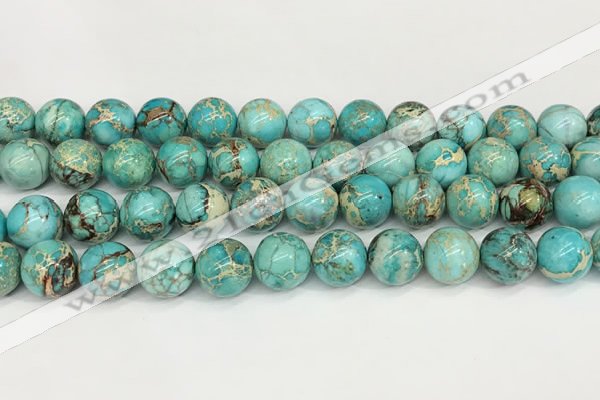 CDE1370 15.5 inches 12mm round sea sediment jasper beads wholesale